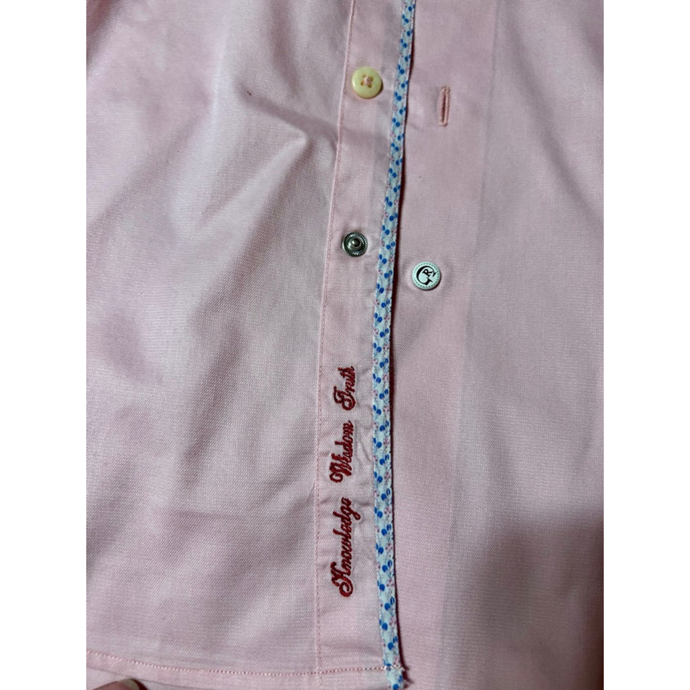 Robert Graham Boy’s Pink Dress Shirt Size 10-12 M Long Sleeve - Picture 3 of 10